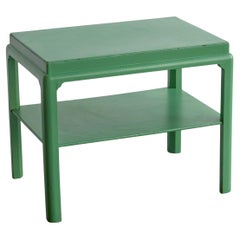 Table d'appoint ou table basse de style japonais en bois laqué de jade Début du 20e siècle