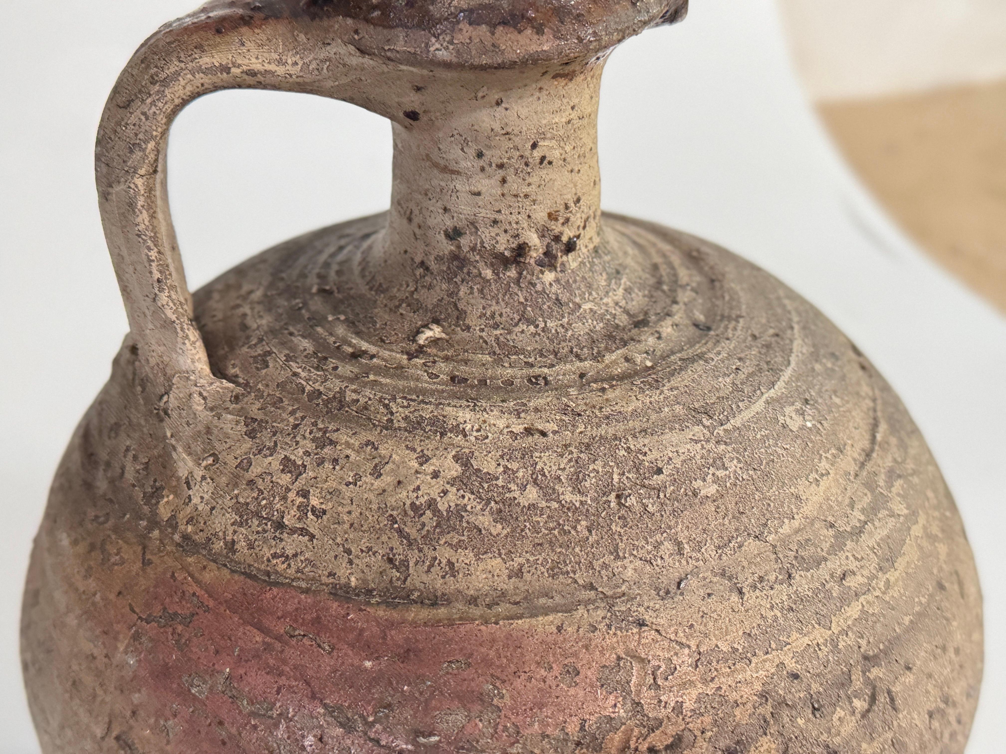 Grès porcellanato Brocca in stile giapponese in ceramica Stoneware con smalto sorprendente  19° Francia in vendita