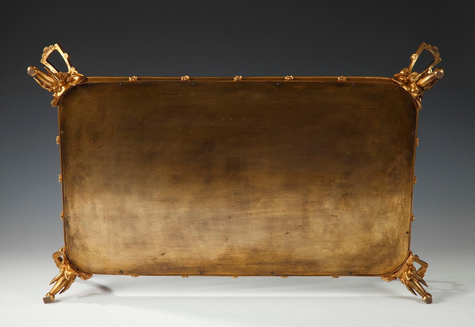Japanese Style Tray Attributed to L.-C. Sevin & F. Barbedienne, France, c. 1860 For Sale 2