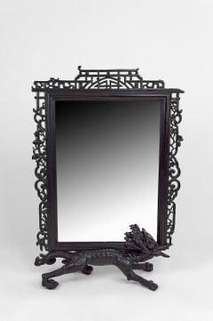 Japanese Style Viardot Mirror with Dragon, circa 1880