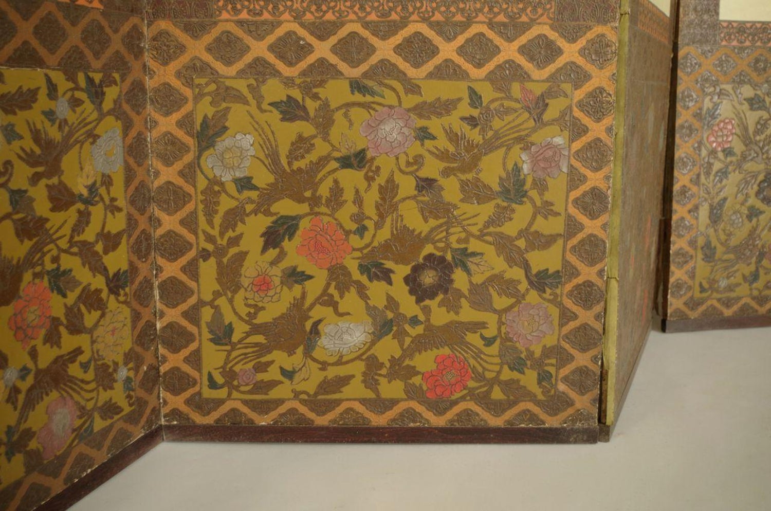 Japanese Style Wallpaper Art Deco Screen Circa 1920