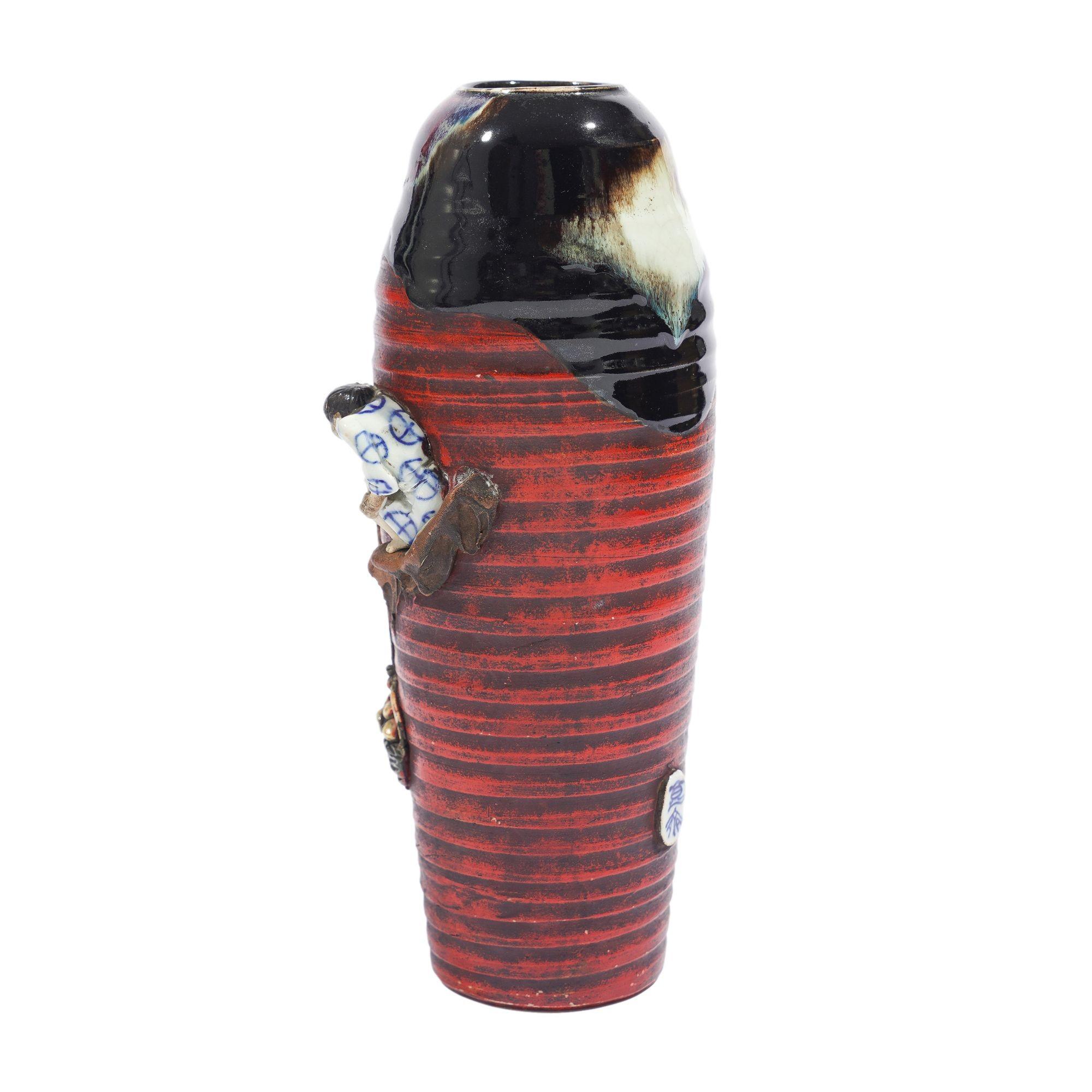 Giapponese Vaso in ceramica giapponese Sumida Gawa, 1900 ca. in vendita