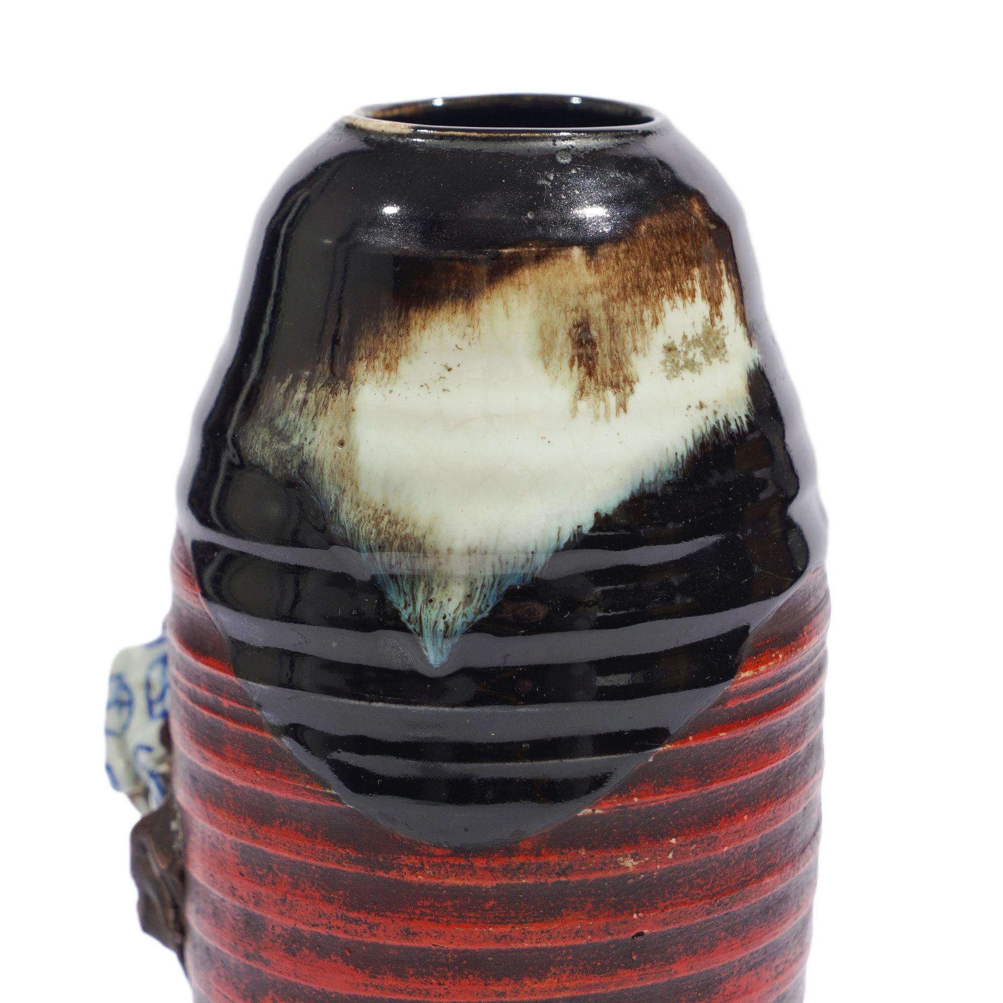 Vaso in ceramica giapponese Sumida Gawa, 1900 ca. in vendita 1