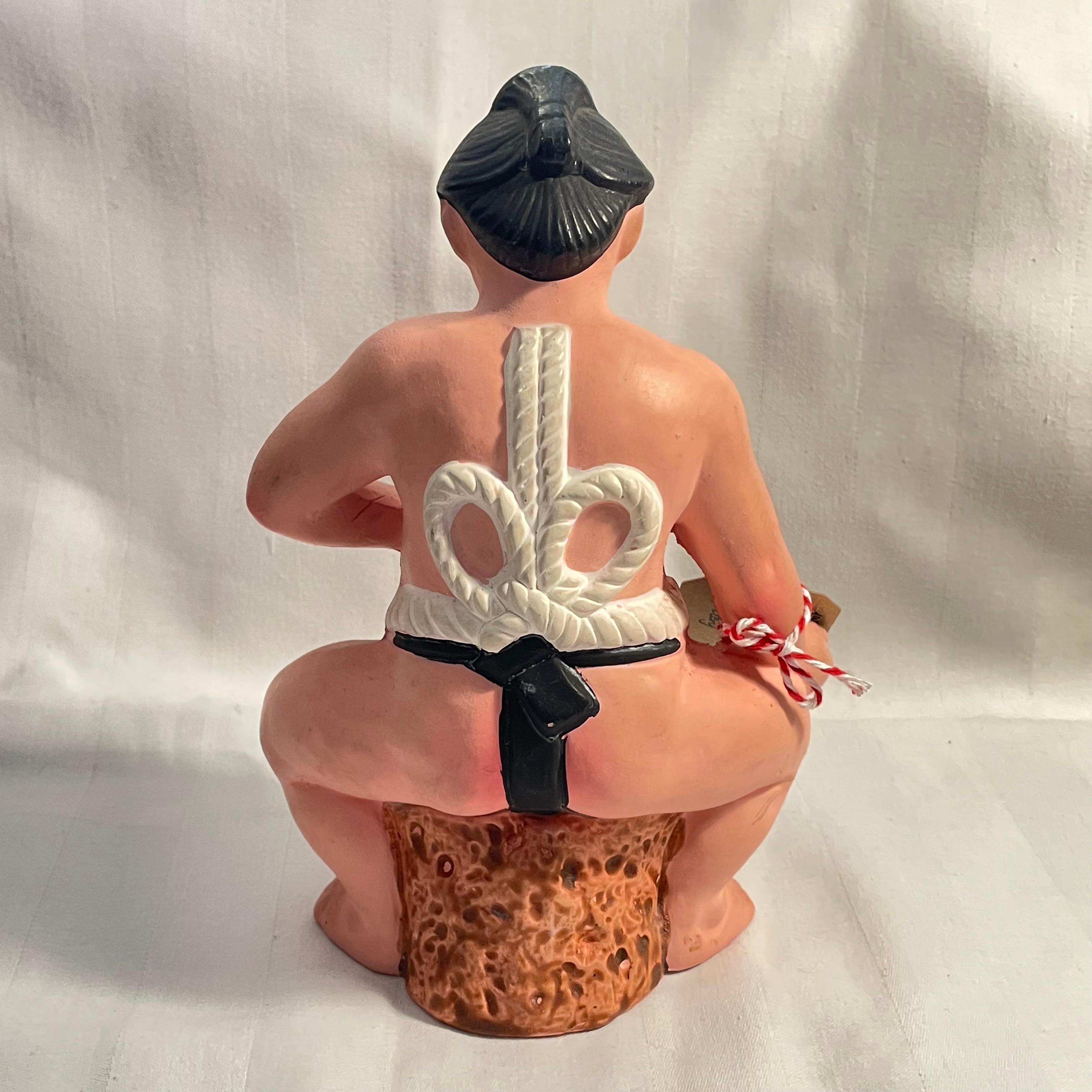 Japanische Sumo Wresler KitanoUmi-Figuren-Keramik 1980er Jahre im Angebot 1