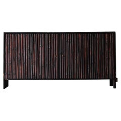 Japanese Susudake Bamboo Cabinet / Sideboard storage / Wabi-sabi Primitive