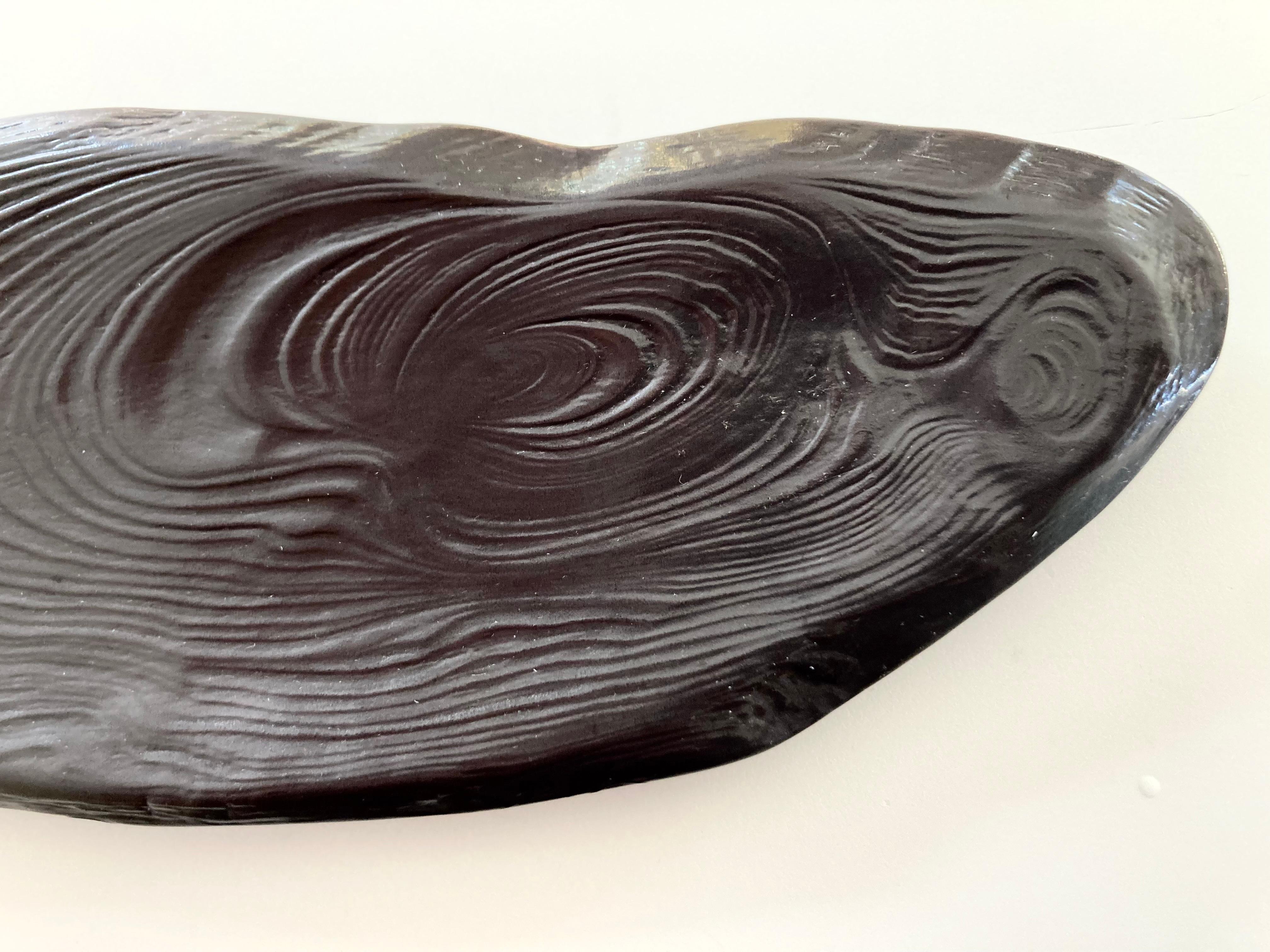 Edo Japanese Sweet Dish in Wood Slab Form For Sale