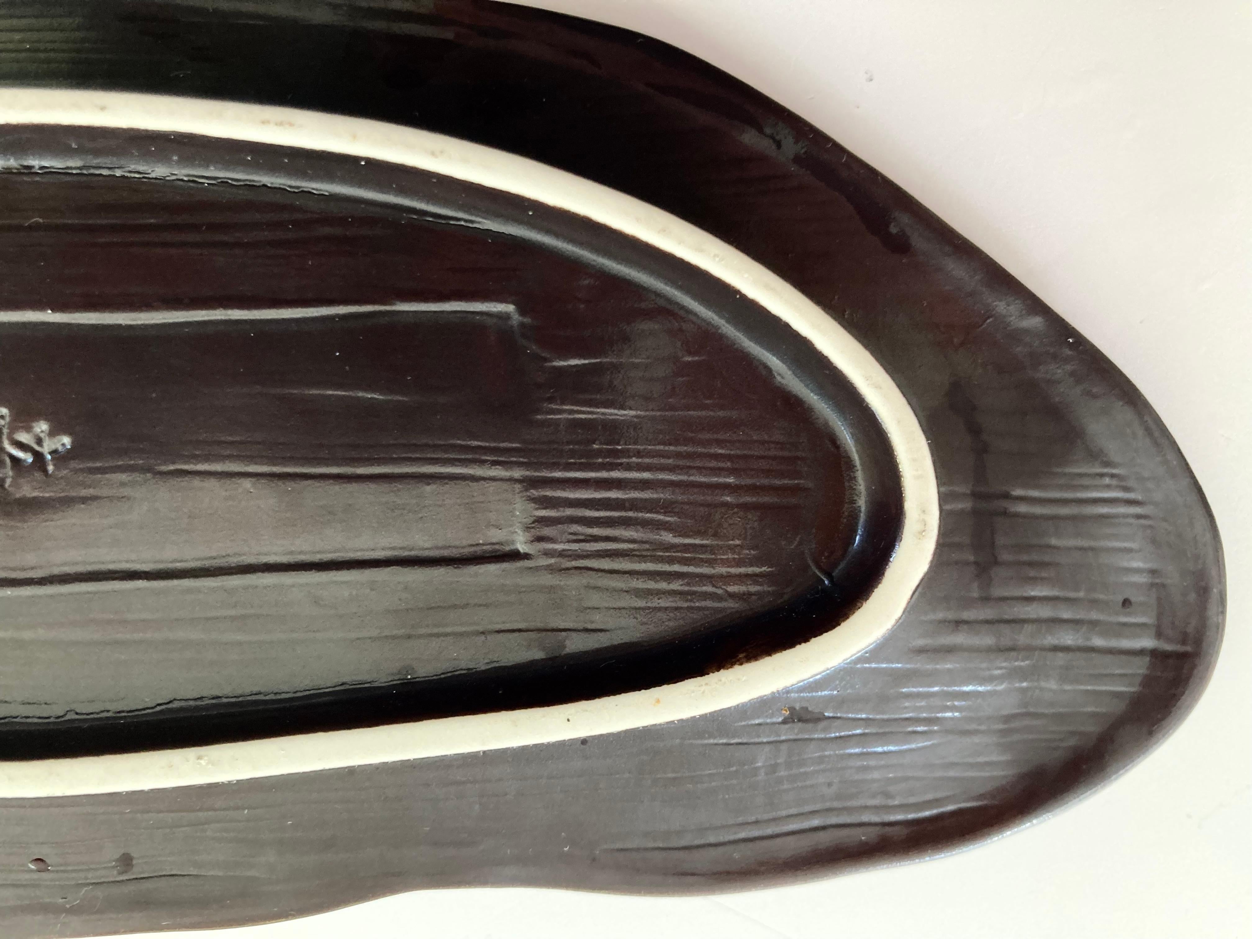 Japanese Sweet Dish in Wood Slab Form In Good Condition For Sale In Bridgeport, CT