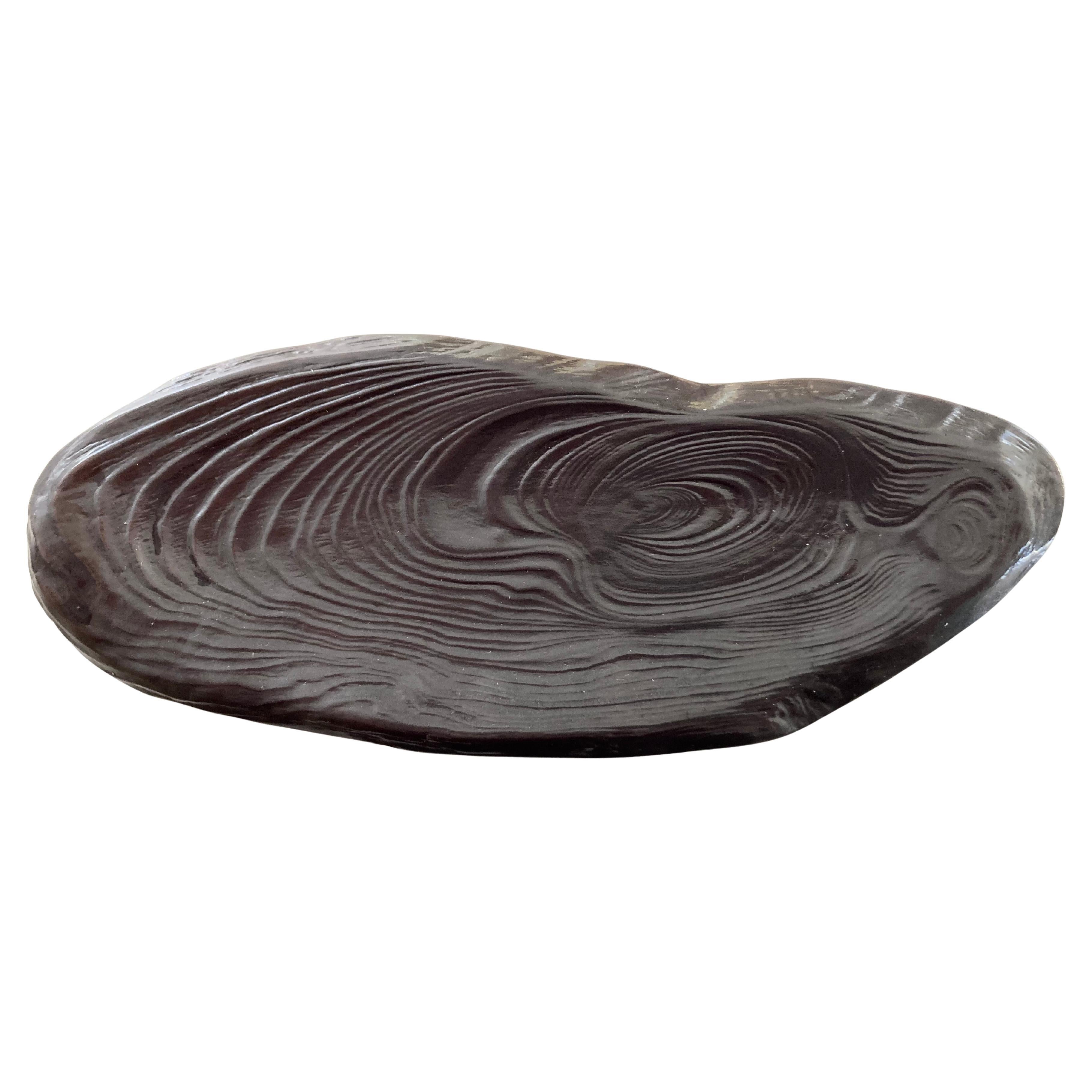 Japanese Sweet Dish in Wood Slab Form For Sale