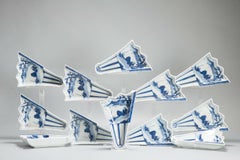 Juego de dulces japoneses de platos Kosometsuke. Copia vintage/moderna después