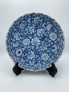 Japanese Tachikichi Sometsuke Plate 1970s
