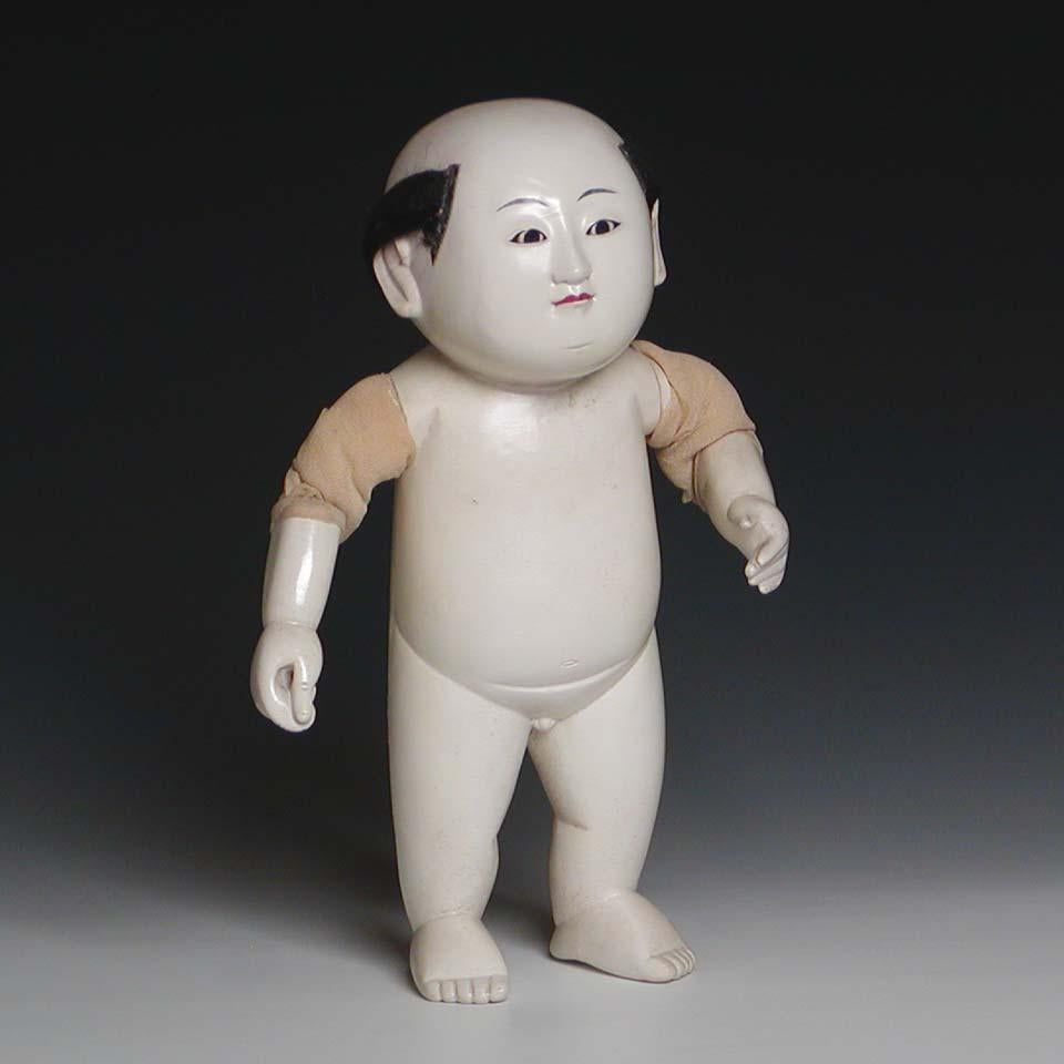 19th Century Japanese Tachiko Gosho Ningyo, Edo Period For Sale