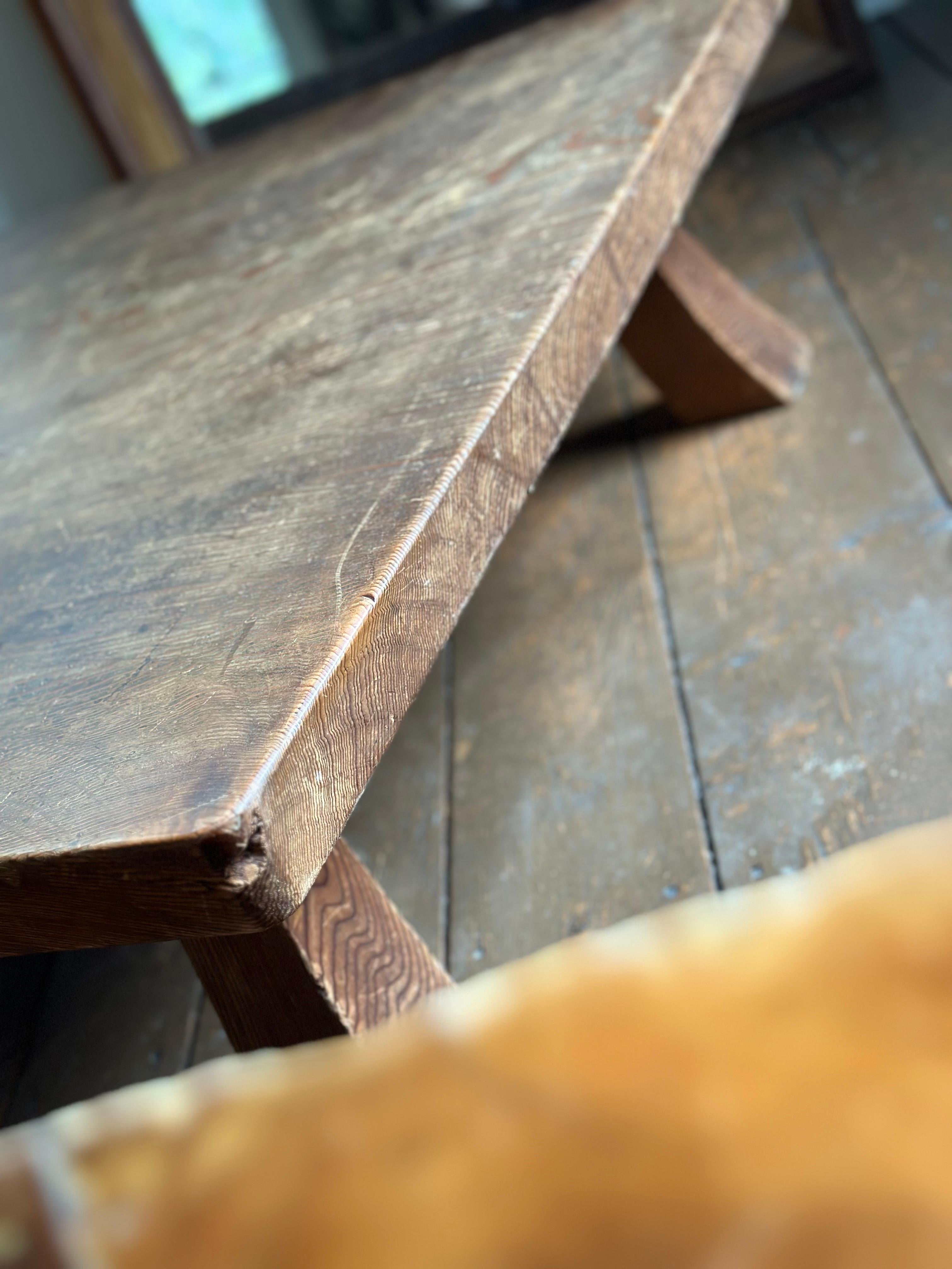 Japanese Taishō Meiji Coffee or Low Table
Wonderful natural patina. Single board top on perfectly carved and sculpted legs. Wabi-sabi