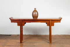 Japanese Taishō Period 1900s Tamba Tachikui Ware Brown Sake Jar with Drip Glaze