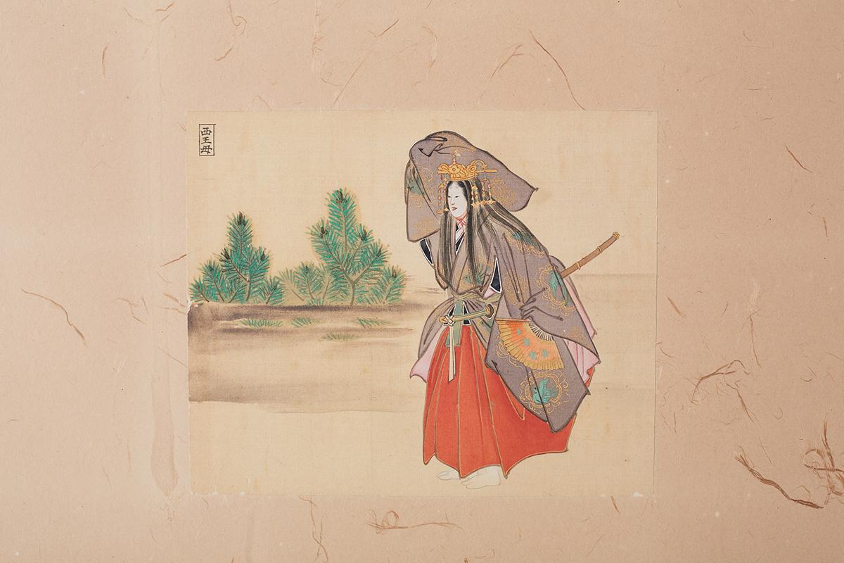 Japanese Taisho Period Byobu Screen with Noh Scenes 4