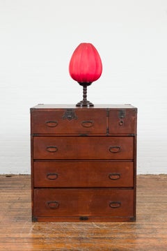 Japanese Taishō Period Early 20th Century Tansu Chest with Five Drawers