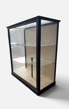 Japanese Taishō Period Ebonized Wood Display Vitrine, circa 1925