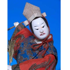 Japanese Takeda Ningyo, Kabuki Actor, Edo Period
