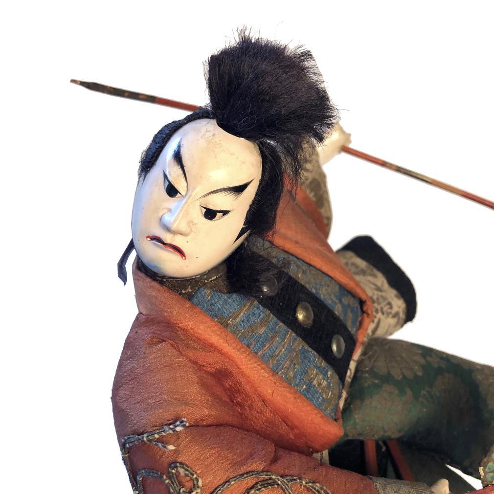 Takeda Ningyo giapponese di un attore che interpreta un guerriero in mare in vendita 5