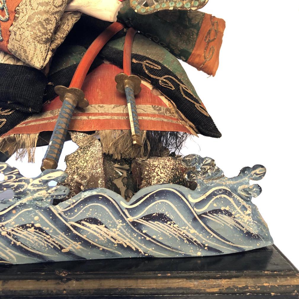 Takeda Ningyo giapponese di un attore che interpreta un guerriero in mare in vendita 7