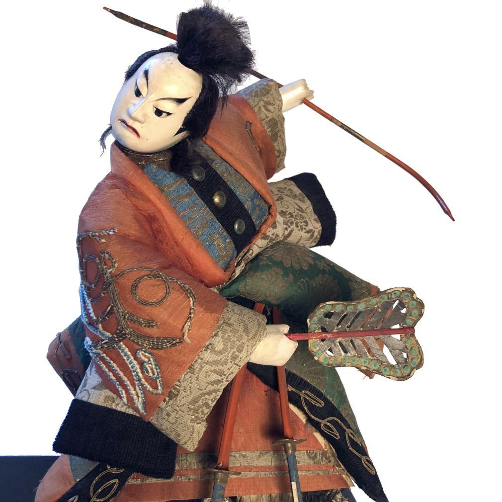 Takeda Ningyo giapponese di un attore che interpreta un guerriero in mare in vendita 8