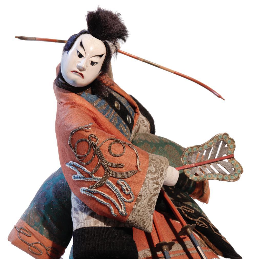 Takeda Ningyo giapponese di un attore che interpreta un guerriero in mare in vendita 1