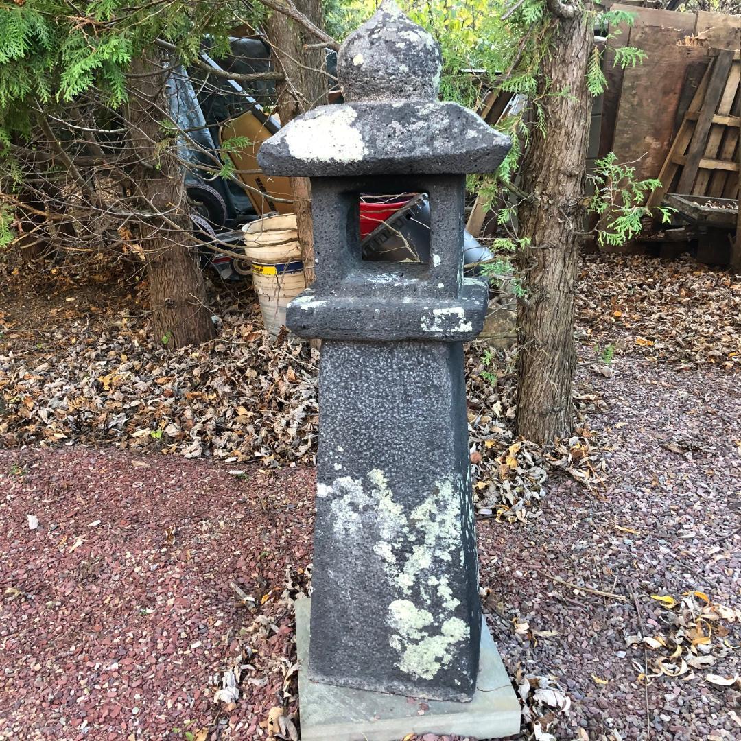From our most recent Japanese garden acquisitions

Only one: This 19th century icon

Our unique and tall 30 inch stone 