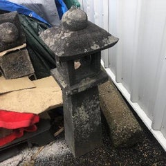 Japanese Tall Antique "Arts & Crafts" Stone Pathway Lantern