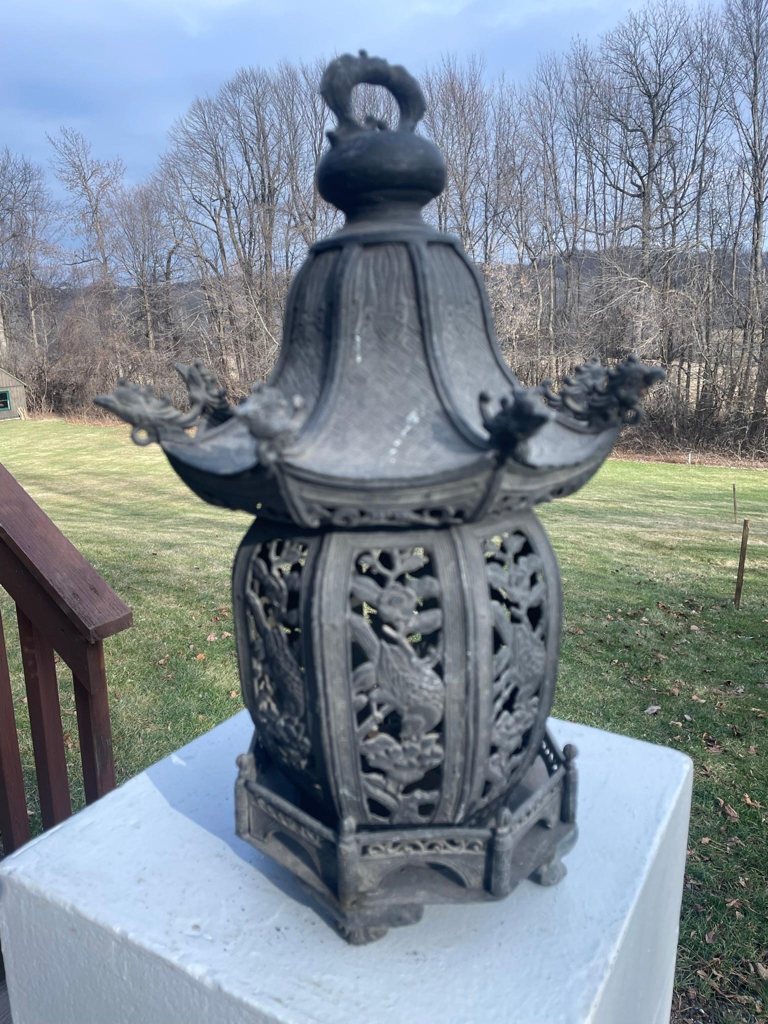 cast iron chinese lantern