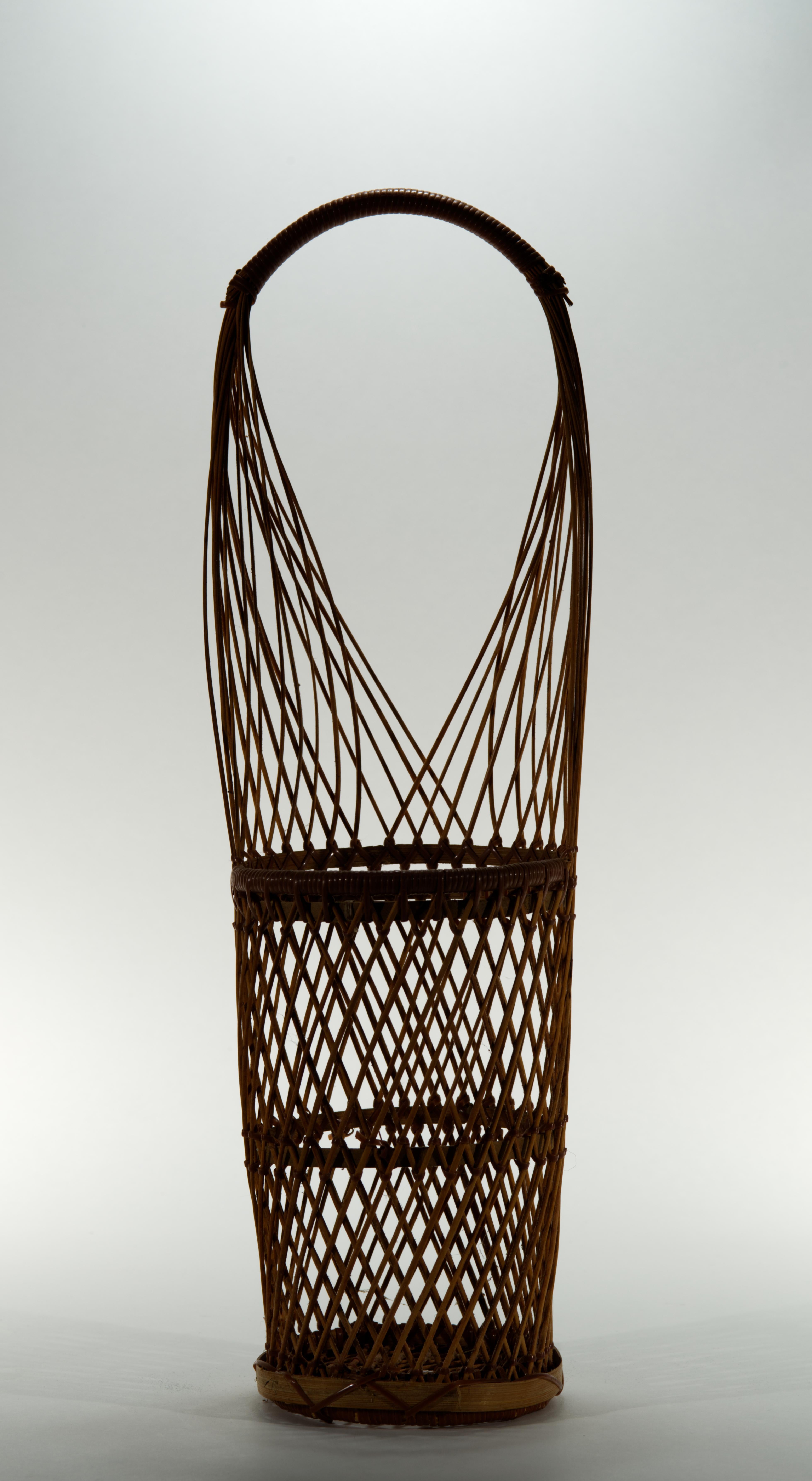 Grand panier Ikebana japonais, bambou, style Suruga Sensuji en vente 4