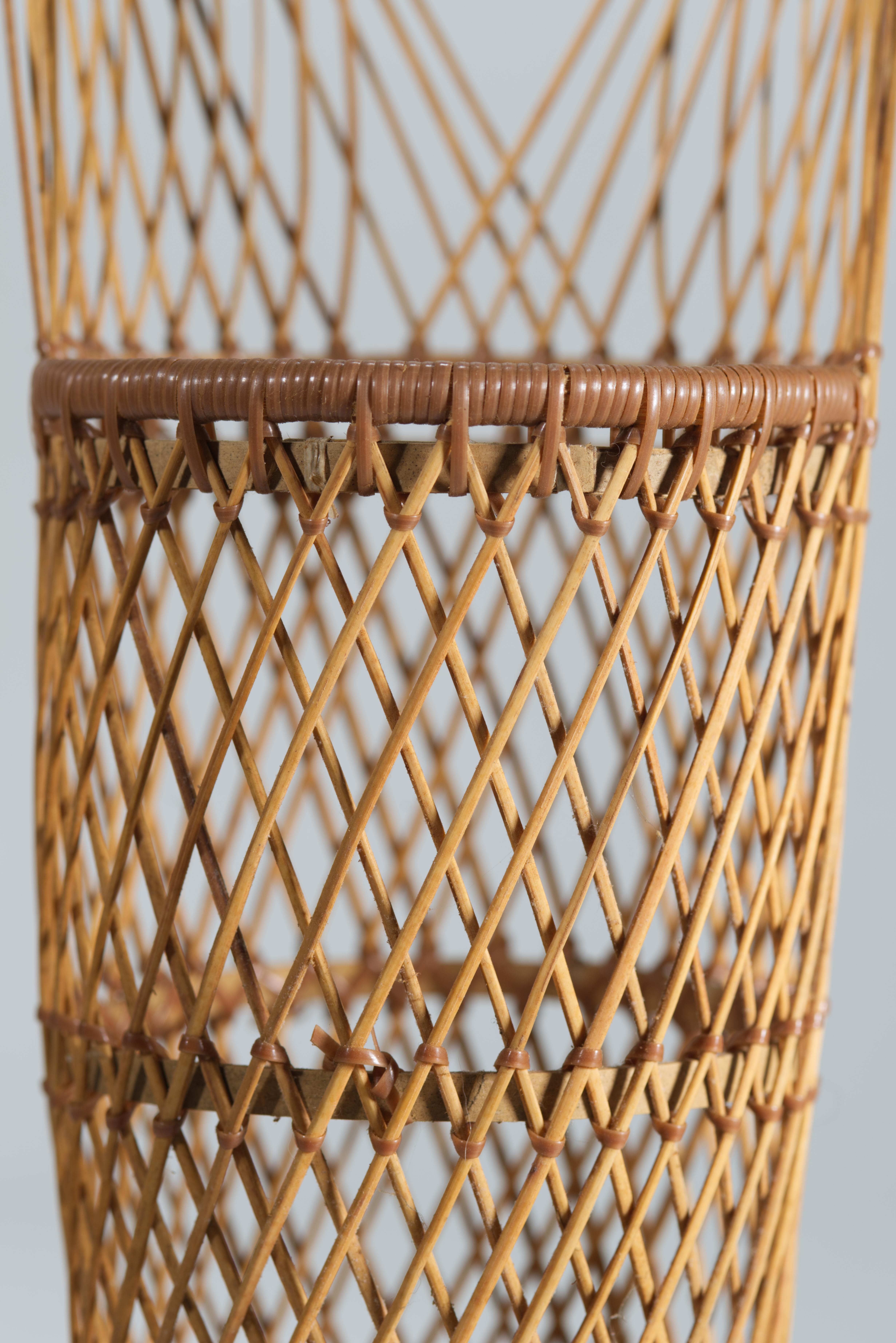 Grand panier Ikebana japonais, bambou, style Suruga Sensuji en vente 1