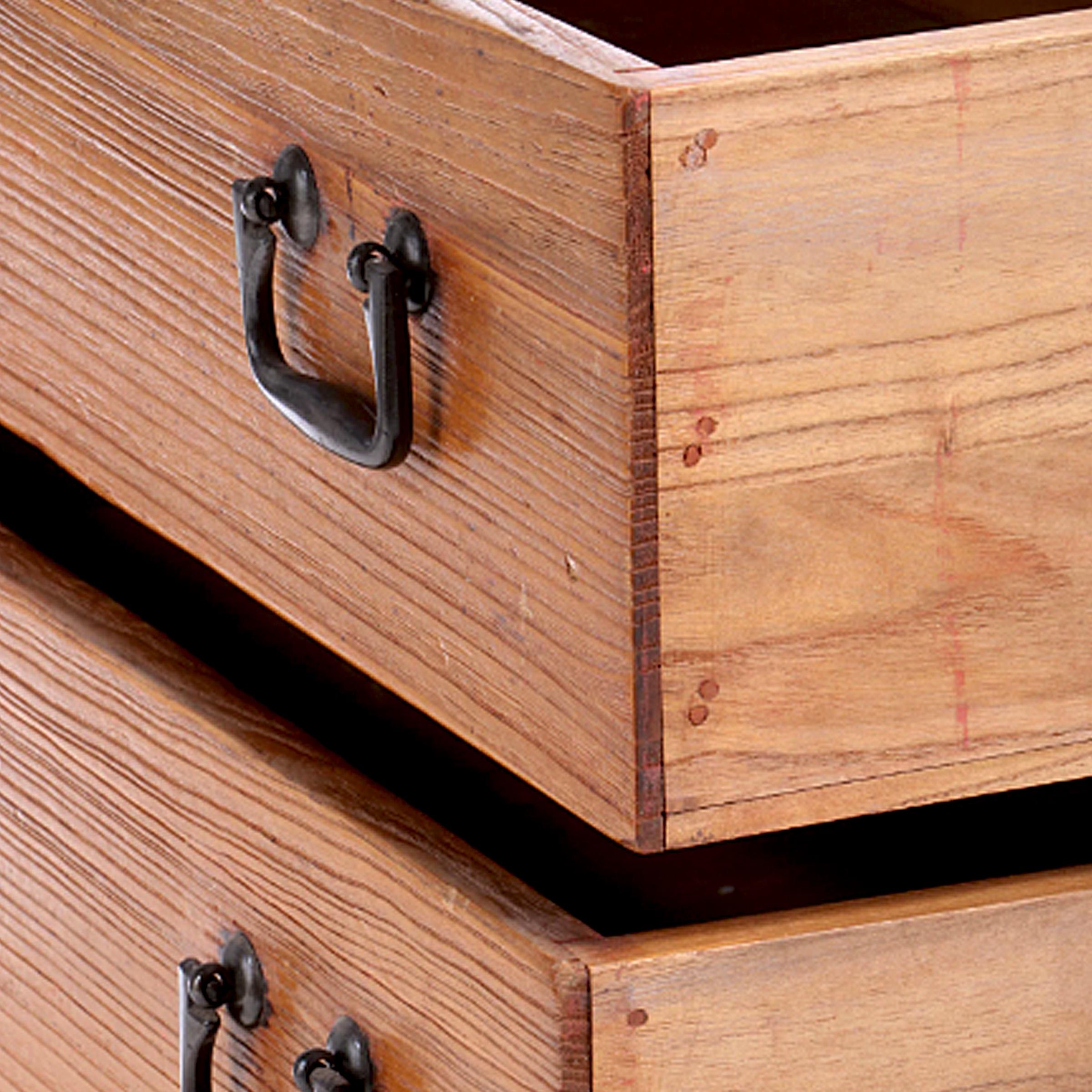 Pine Japanese Tansu Chest