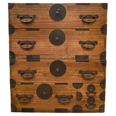 Japanese Tansu Chest in 2 parts