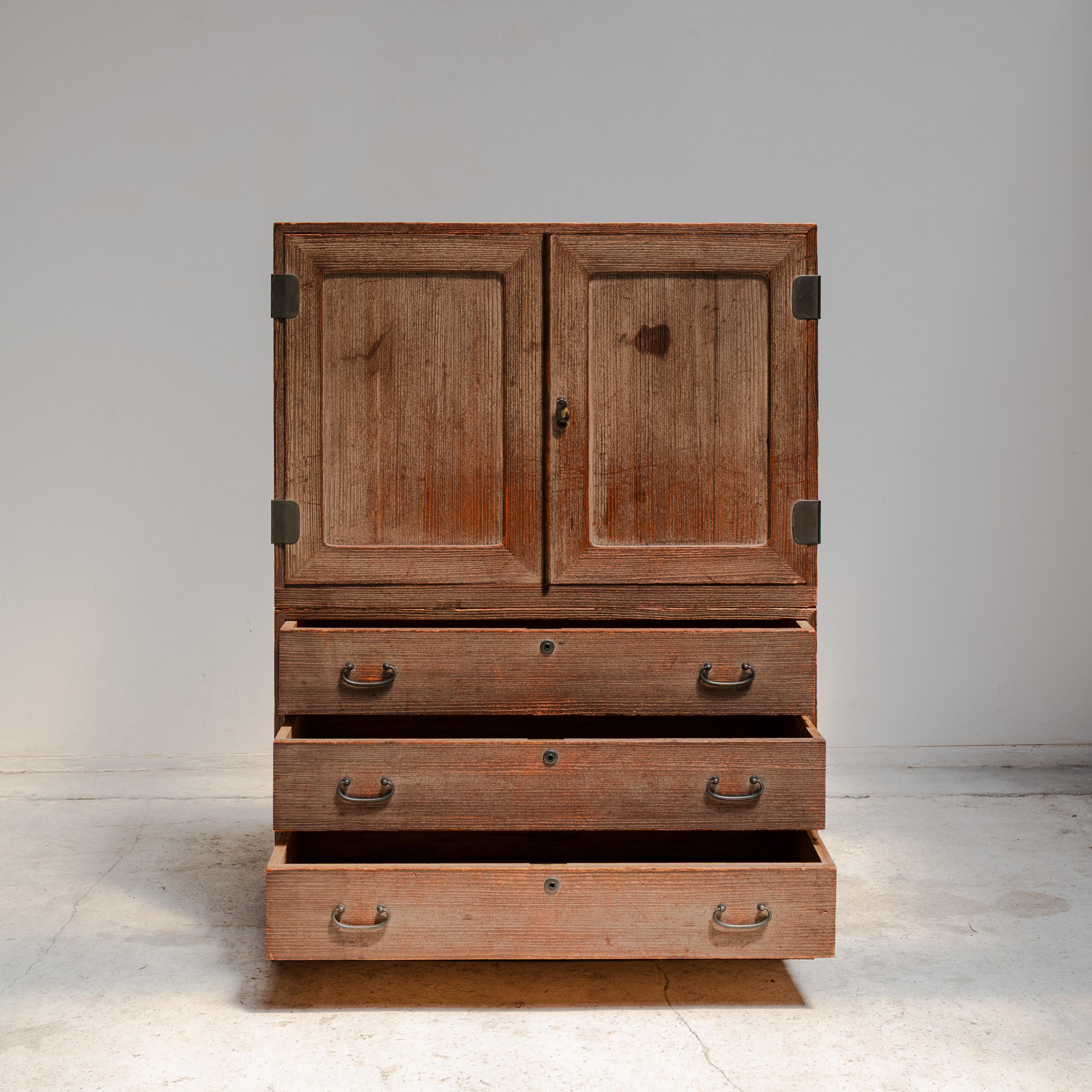 Japanese Tansu Chest, Japan, Early 20th Century For Sale 9