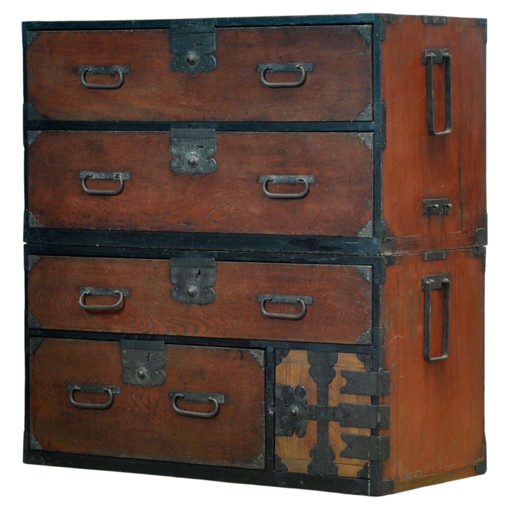 Japanese Tansu chest of drawers, circa 1870