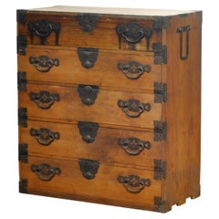 Japanese Tansu chest of drawers, circa 1870