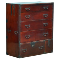 Japanese Tansu chest of drawers, circa 1870