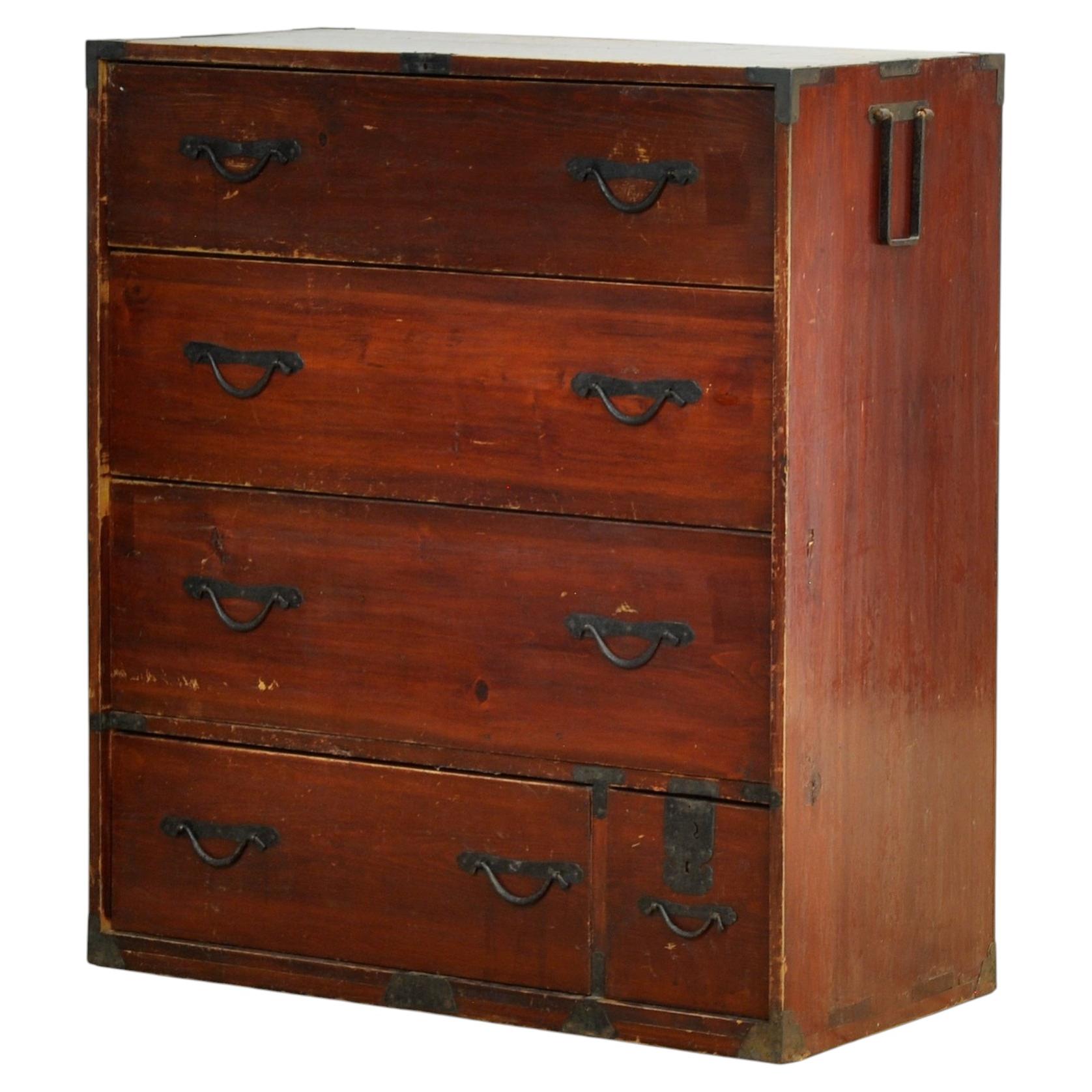 Commode japonaise Tansu, vers 1870 en vente