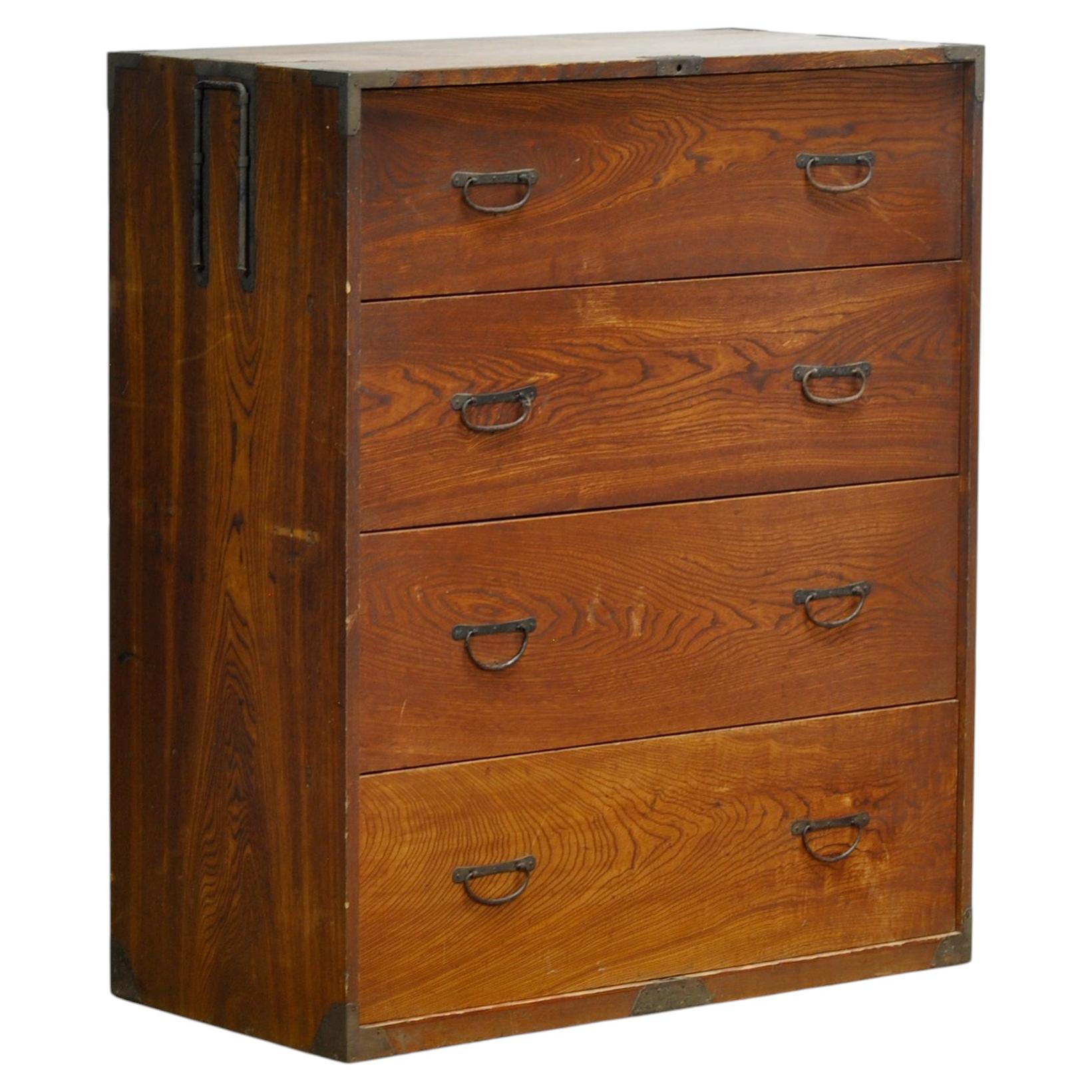 Japanese Tansu chest of drawers, circa 1870