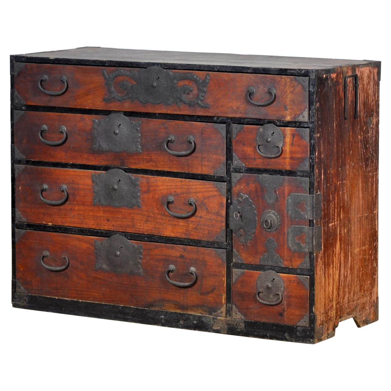 Japanese Tansu Chest of Drawers, circa 1890 For Sale