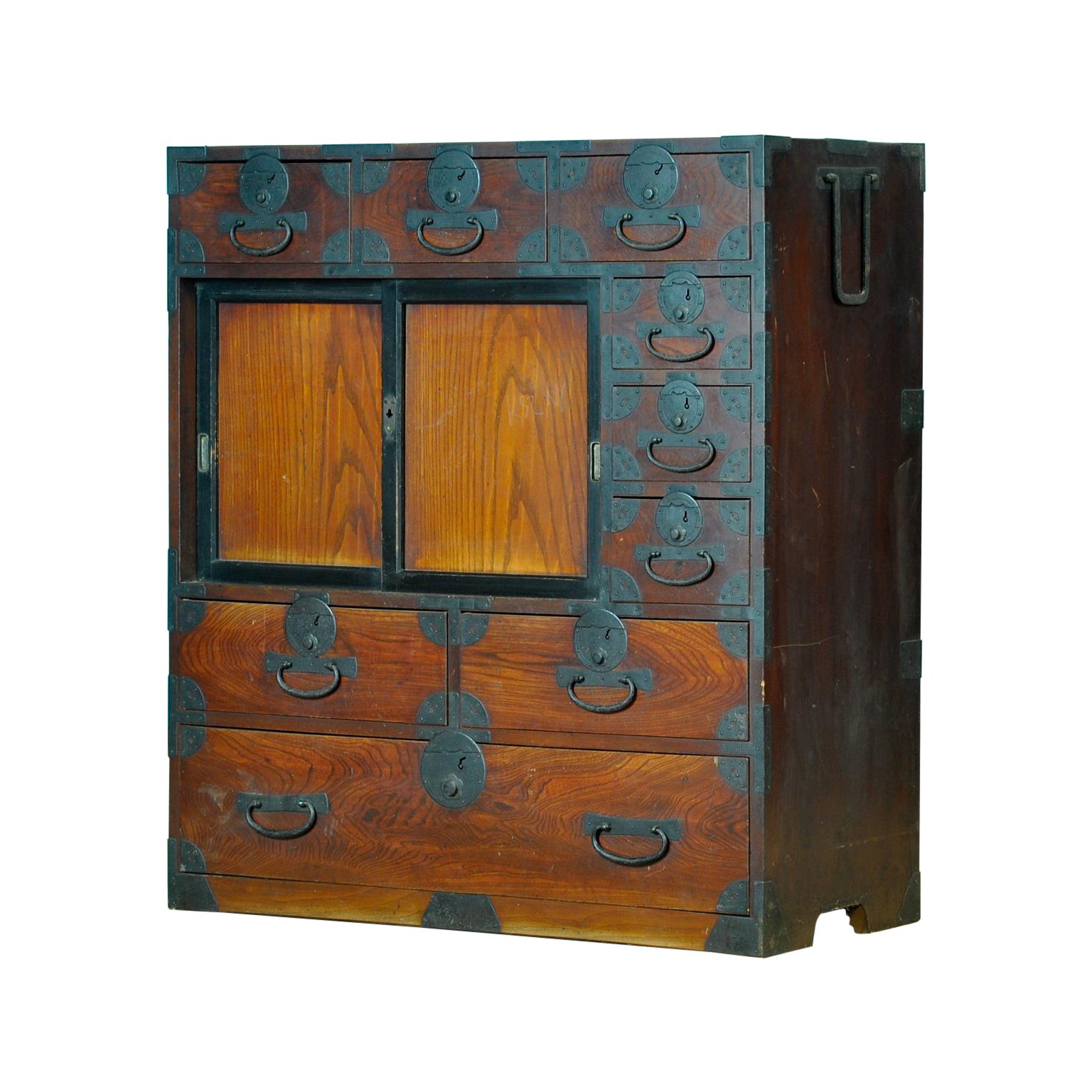 Cómoda japonesa Tansu, hacia 1890