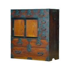 Japanese Tansu chest of drawers, circa 1890