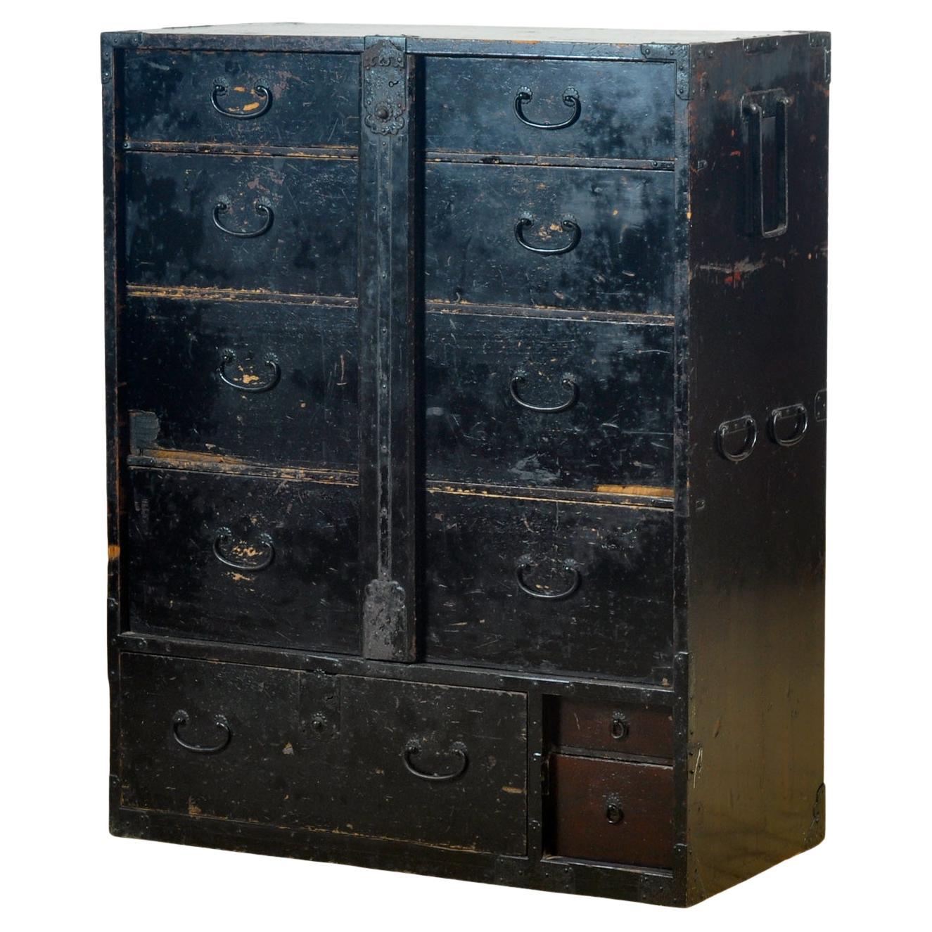 Japanese Tansu Chest of Drawers, circa 1890