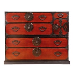 Japanese Tansu, chest-on-chest  (isho kasane-dansu), Yonezawa