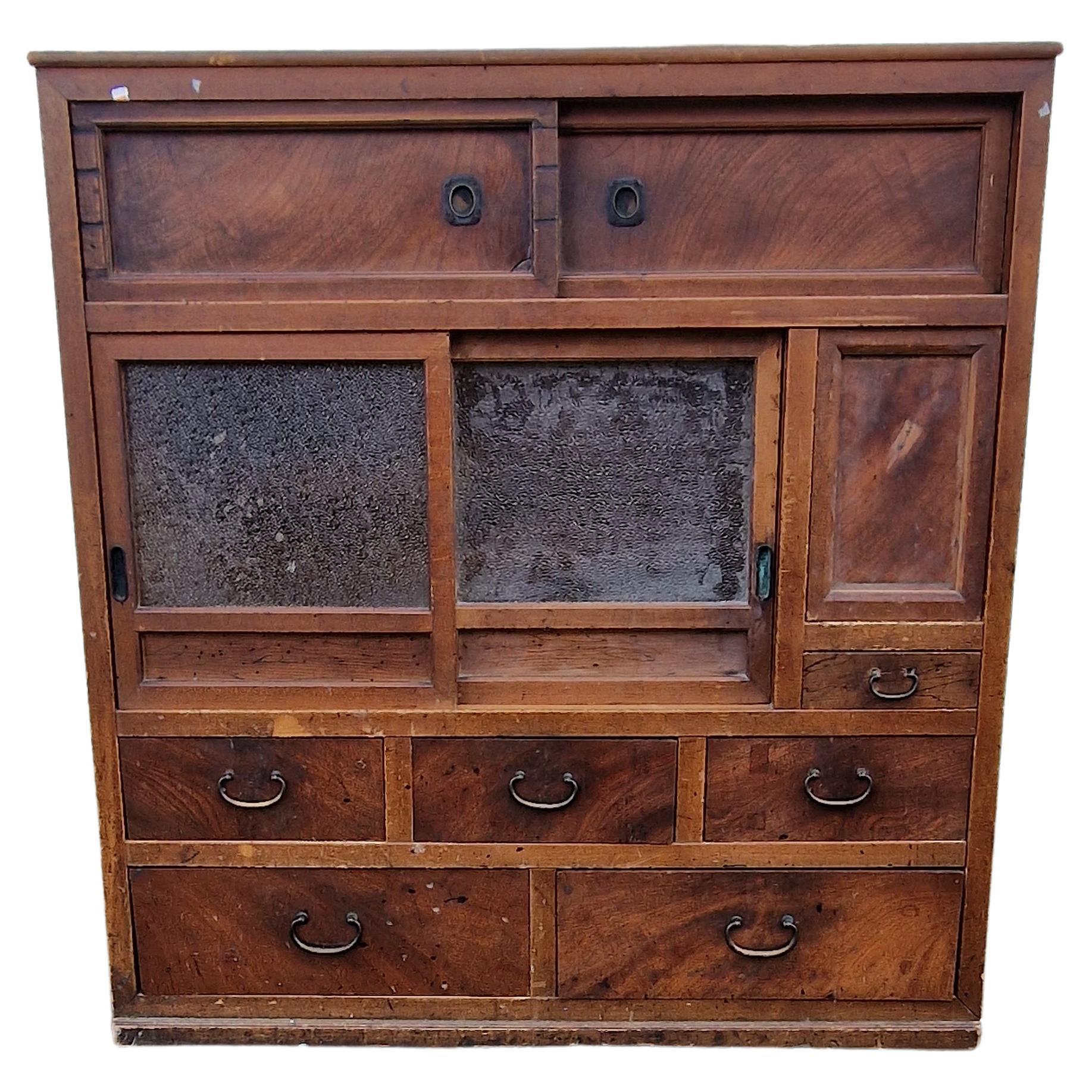 Japanese Tansu Chest / Storage, 1920s For Sale