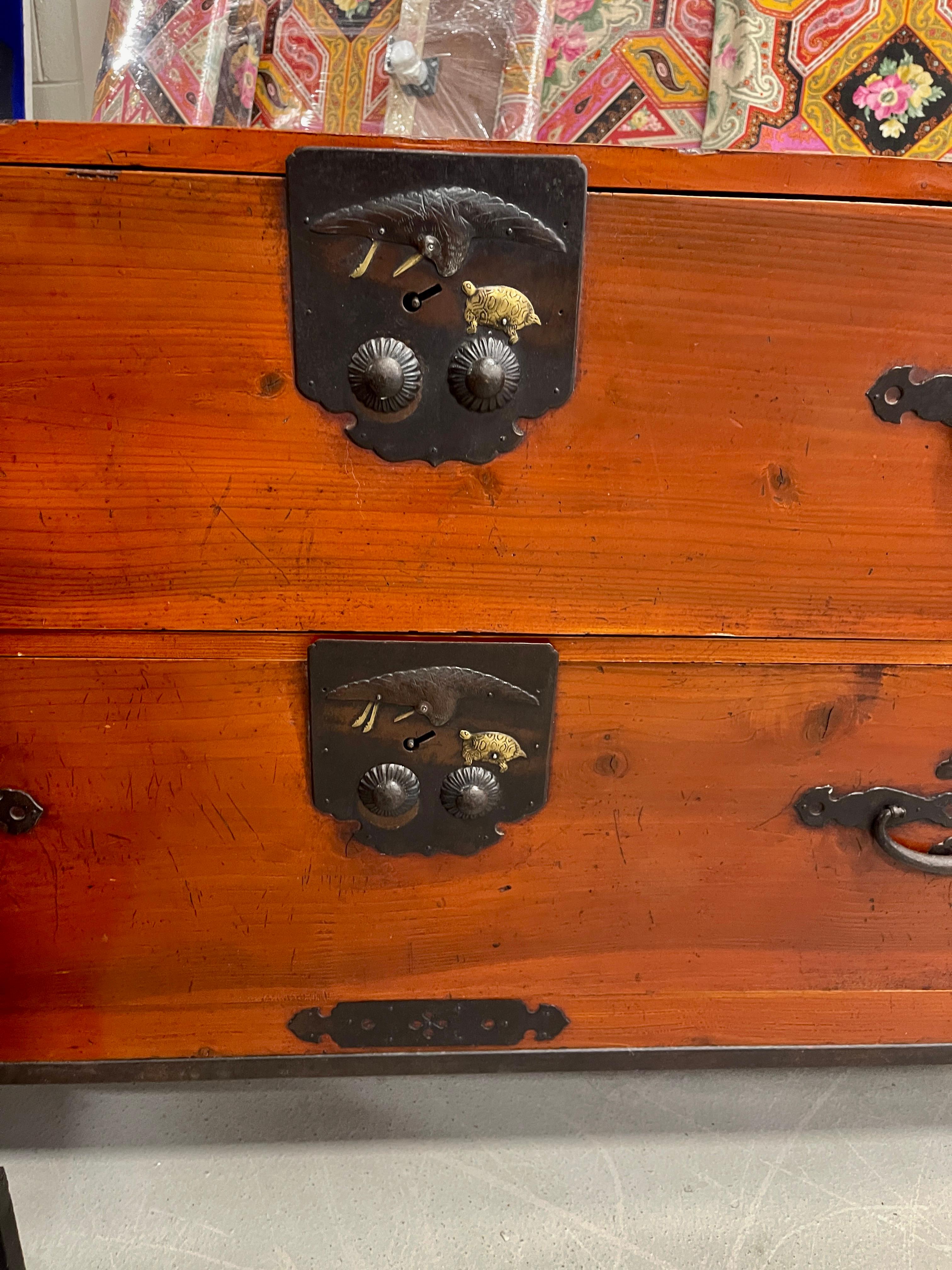 Japanese Tansu Chests In Good Condition For Sale In Palm Springs, CA