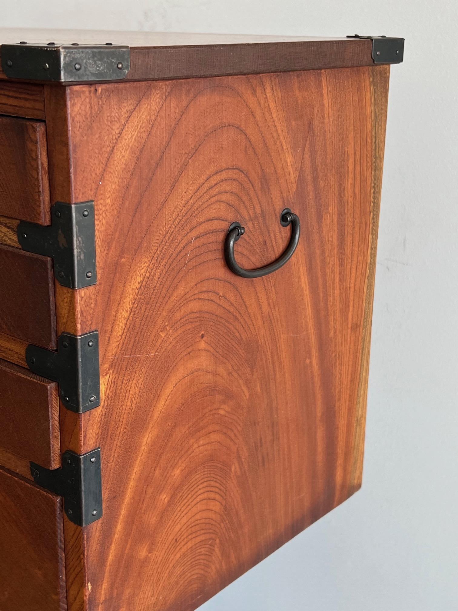 Mid-20th Century Japanese Tansu Jewelry Chest For Sale