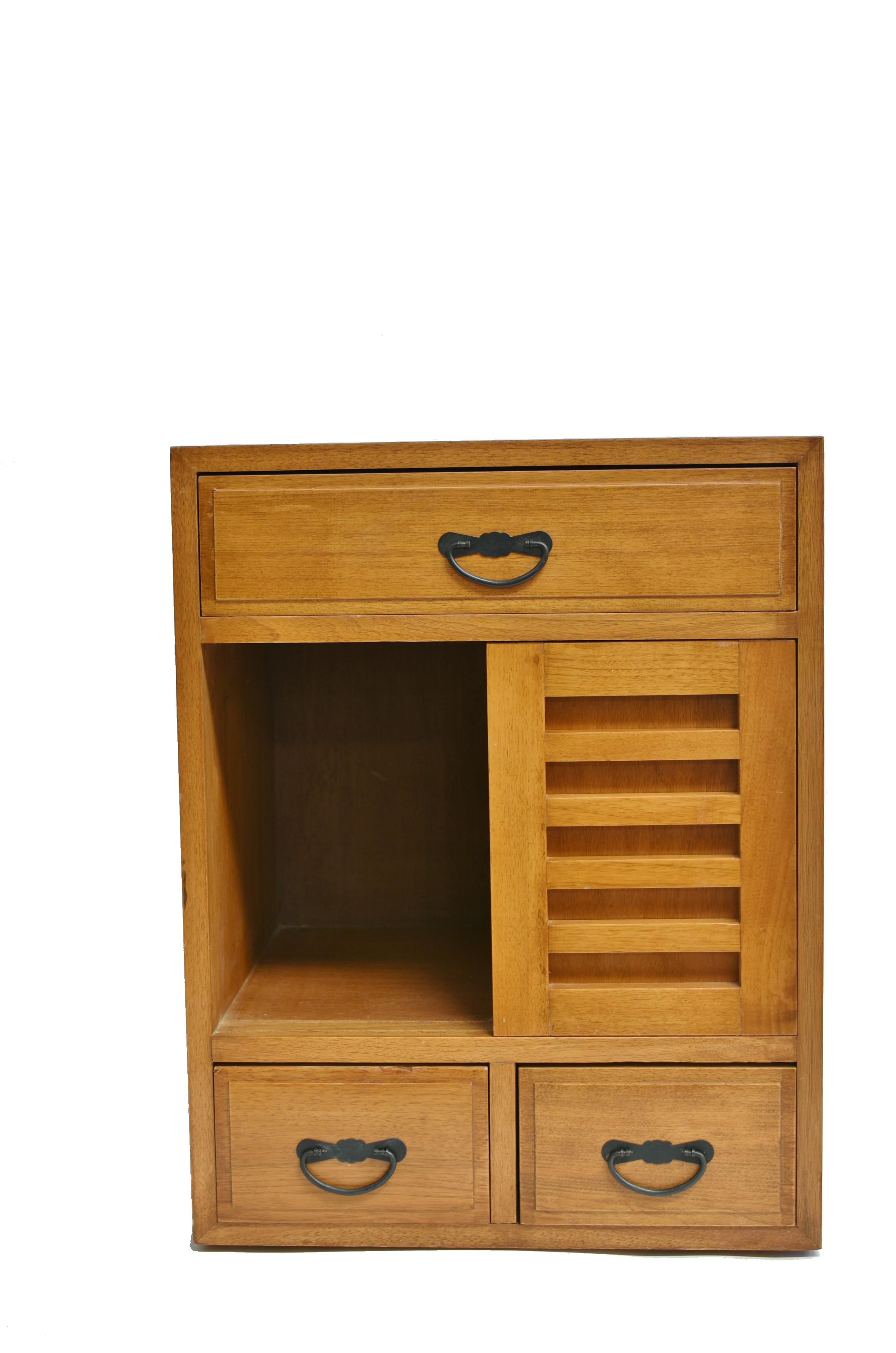 Japanese Tansu Small Solid Wood 3