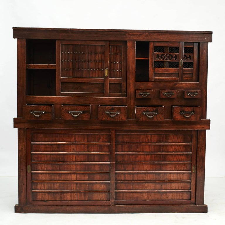 Japanese Tansu Storage with Sliding Doors, Meiji Periode For Sale at 1stDibs japanese