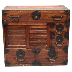 Japanese Tansu Storage Chest (19th Century - Edo Period) Wabi Sabi