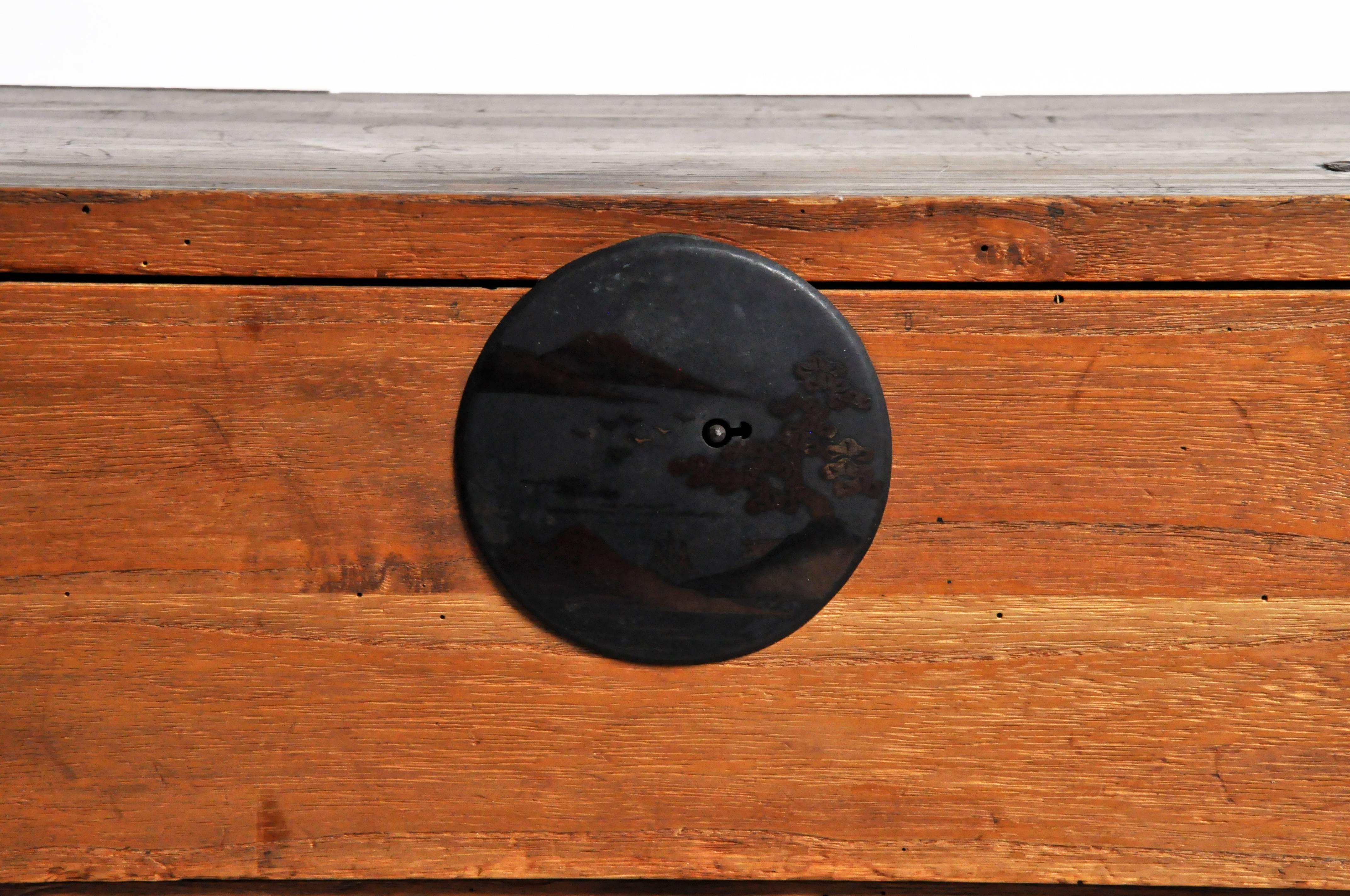 Japanese Tansu with Black Color Hardware 5